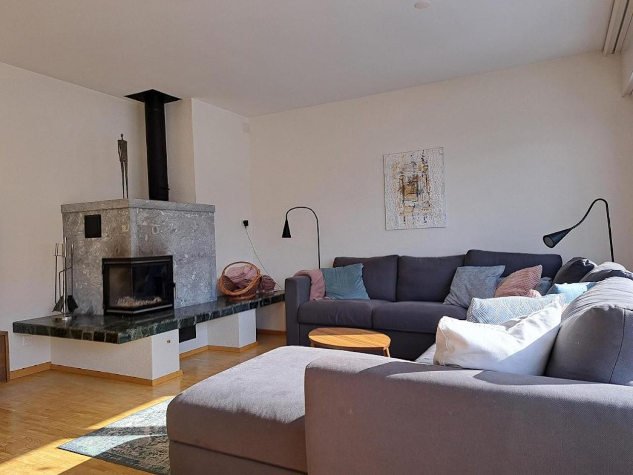 Top Modernes Apartment Im Herzen Von Andermatt Balkon & Bergblick Ngoại thất bức ảnh